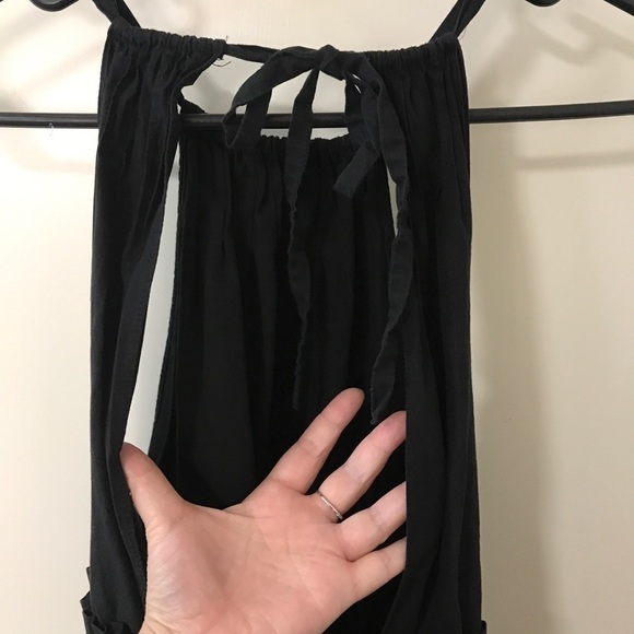 Zara trafaluc halter neck smock waist open back mini dress size Small - Picture 6 of 9